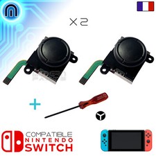 JoyCon Switch, Réparation Stick, Module 3D, Nintendo (1X 2X Joystick +Tournevis)