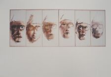 Bernard DUFOUR : 6 autoportraits, Héliogravure, 1992