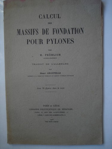 Frohlich calcul des - -,