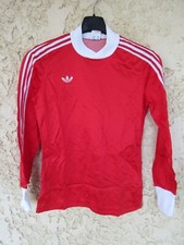 Maillot ADIDAS VENTEX 80's rouge vintage shirt jersey camiseta trikot maglia XS