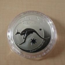 Australia 1$ Kangaroo 2005 RAM silver 99.9% 1 oz in capsule