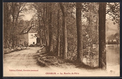 Cpa chablis moulin - chablis,, du