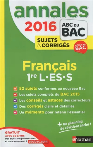 Annales abc bac 2016 - du,