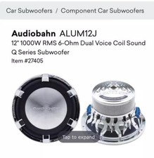Audiobahn subwoofer - 12",