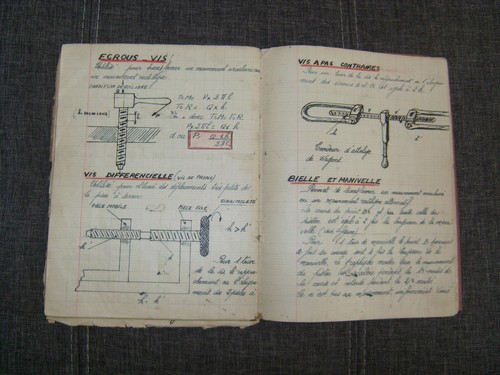 Cahier ecolier ancien cours - ancien,