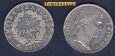5 Francs Revers Empire 1811 U Turin  TTB+ SUP Napoléon Ier -Ier Empire 1804–1814