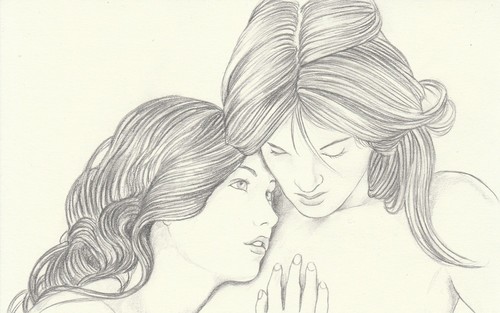 Dessin féminin female - dessin, nu