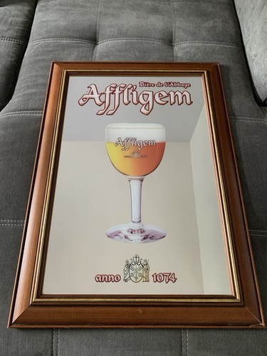 Tres rare ancien miroir bar - ancien,