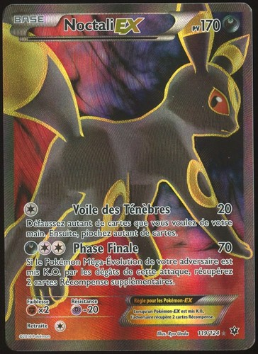 Noctali 119 124 pokémon - ex, 119/124