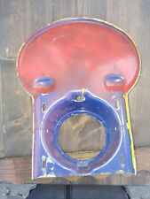 plaque phare esthétique à revoir avec lanières cuir Jawa enduro