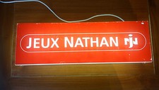 Rare Enseigne Néon Vintage « Jeux Nathan » En Etat De Marche Des Années 70/80