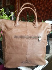 Sac cabas en cuir véritable