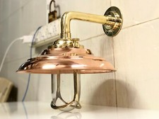 Applique murale marine cloisonnée marine nautique ancienne en laiton avec aba...