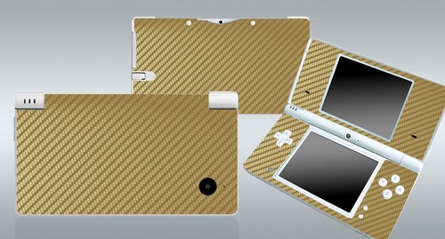Golden carbon fiber vinyl - fiber,