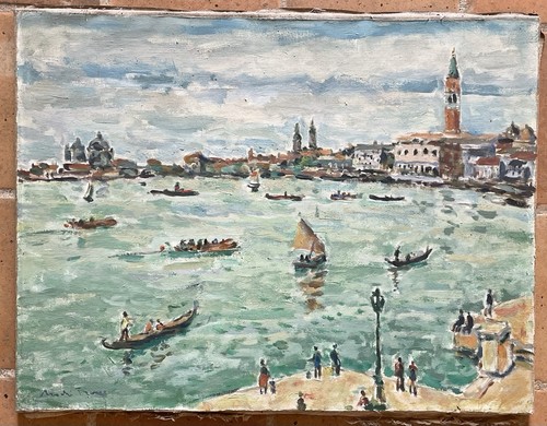 Tableau huile sur - sur, marine