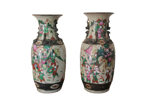 Paire vases porcelaine - paire,