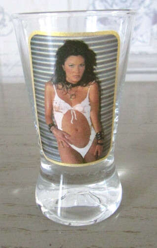 Petit verre shot pin brune - verre, up