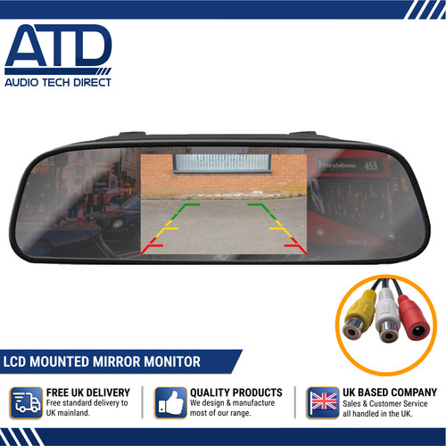 Miroir moniteur arrière - miroir,