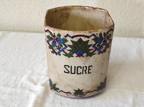 Ancien pot épices - à, en