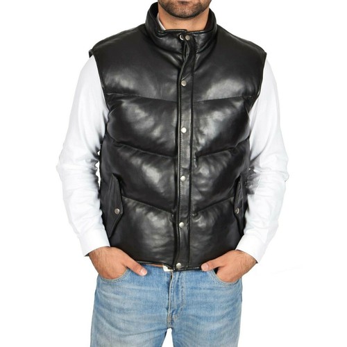 Gilet cuir - gilet, d'agneau