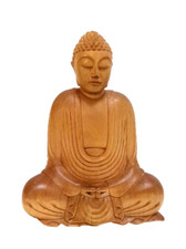 Bouddha assis en bois