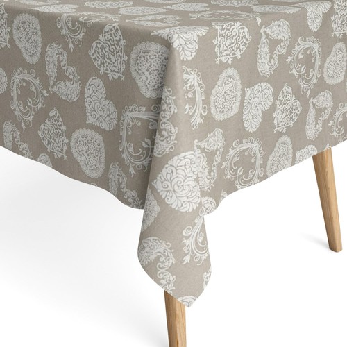 Nappe coton enduit coeur - en,