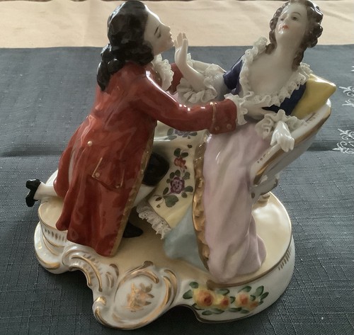 Groupe ancien porcelaine - groupe,