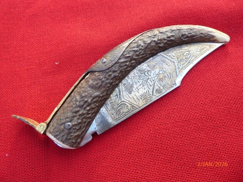 Couteau pliant poche ancien - couteau,
