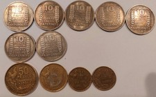 Lot de 11 pièces françaises