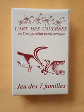 Rare JEU  de cartes - 7 FAMILLES -  L'ART DES CAVERNES  - comme neuf   PARIETAL