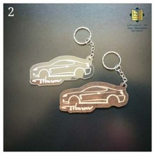 Porte-clés en bois de voiture