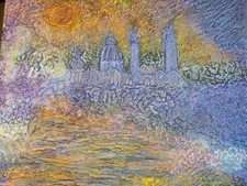 Tableau huile sur panneau