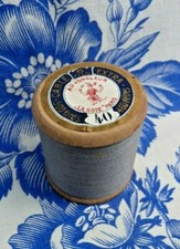 Mercerie ancienne, ANCIENNE BOBINE FIL de SOIE n°40 " AU JONGLEUR "