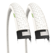 2 Pneus Blancs 20 X 1.95