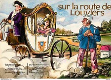 27 - Louviers - Sur la route de Louviers - Art illustration - Borne kilométrique