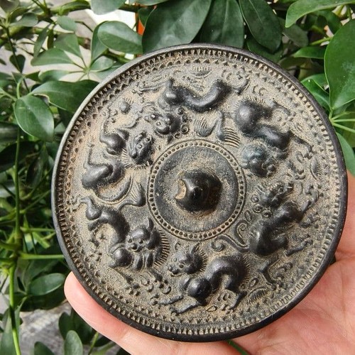 Miroir japonais bronze les - miroir,