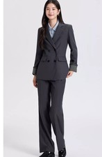 Tailleur Femme Gris Blazer