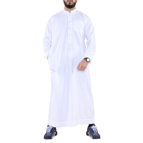 Thobe blanc pour hommes jubba - blanc,