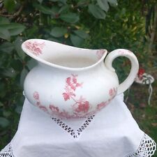 Broc de toilette ancien rose
