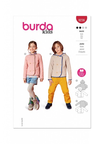 Burda kids 9236 veste - 9236,