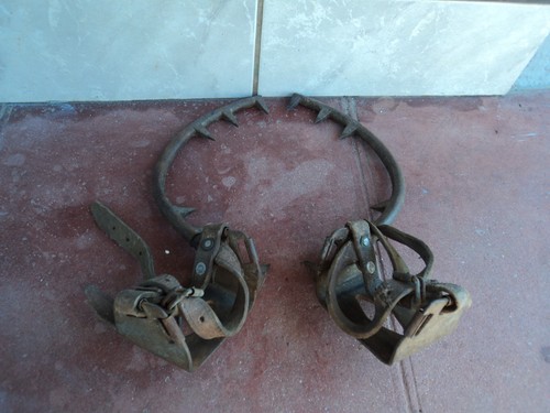 Ancienne paire grimpettes - de,