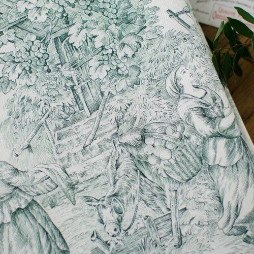 Toile jouy coton pastorale - toile,