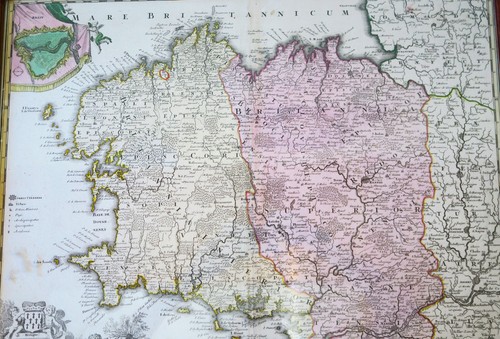 Carte ancienne couleurs - ancienne,