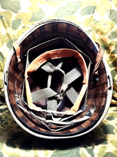 Casque USM1 Avril 1944, Jon Avant N°876B ,pattes Fixes évasé ,Liner Fireston,WW2