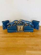 Pendule art déco et deux