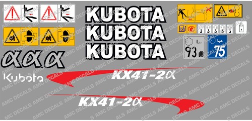 Kubota kx41 ensemble de - kx41-2a,