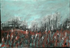 tableau contemporain toile