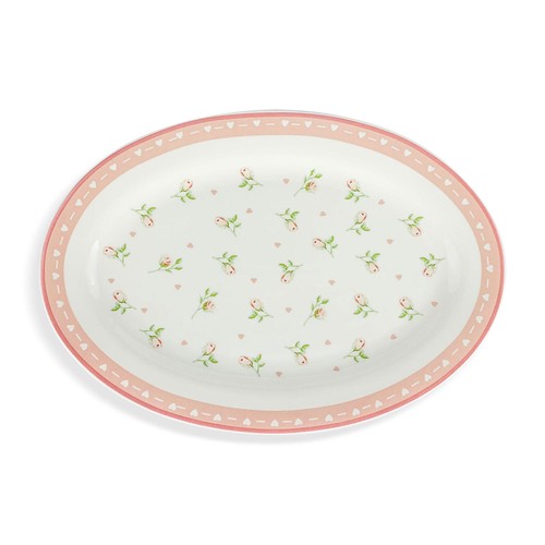 Plateau ovale porcelaine - en,