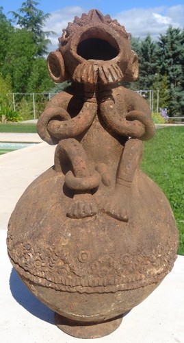 Vase mambila terre cuite - vase,