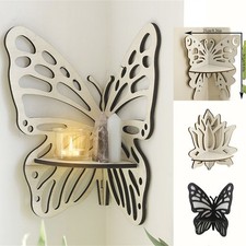 Suspension Murale en Bois Papillon Ajouré pour Décoration Intérieure Élégante